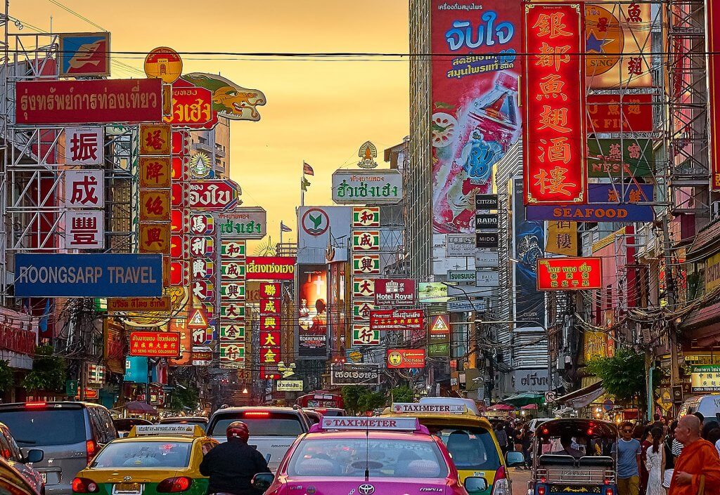 A Chinatown in Thailand.