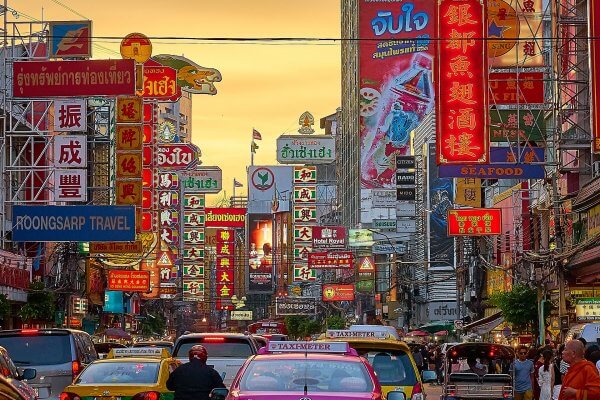 A Chinatown in Thailand.