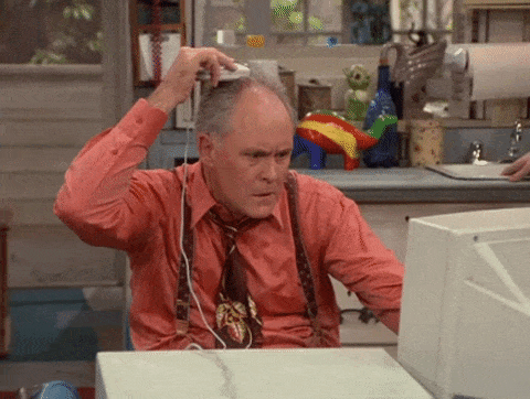 Dick Solomon from 3rd Rock From The Sun almost rubbing a mouse over his head. S4E17
