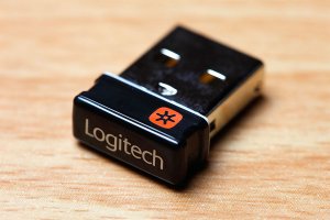 A Logitech Unifying Receiver - USB dongle